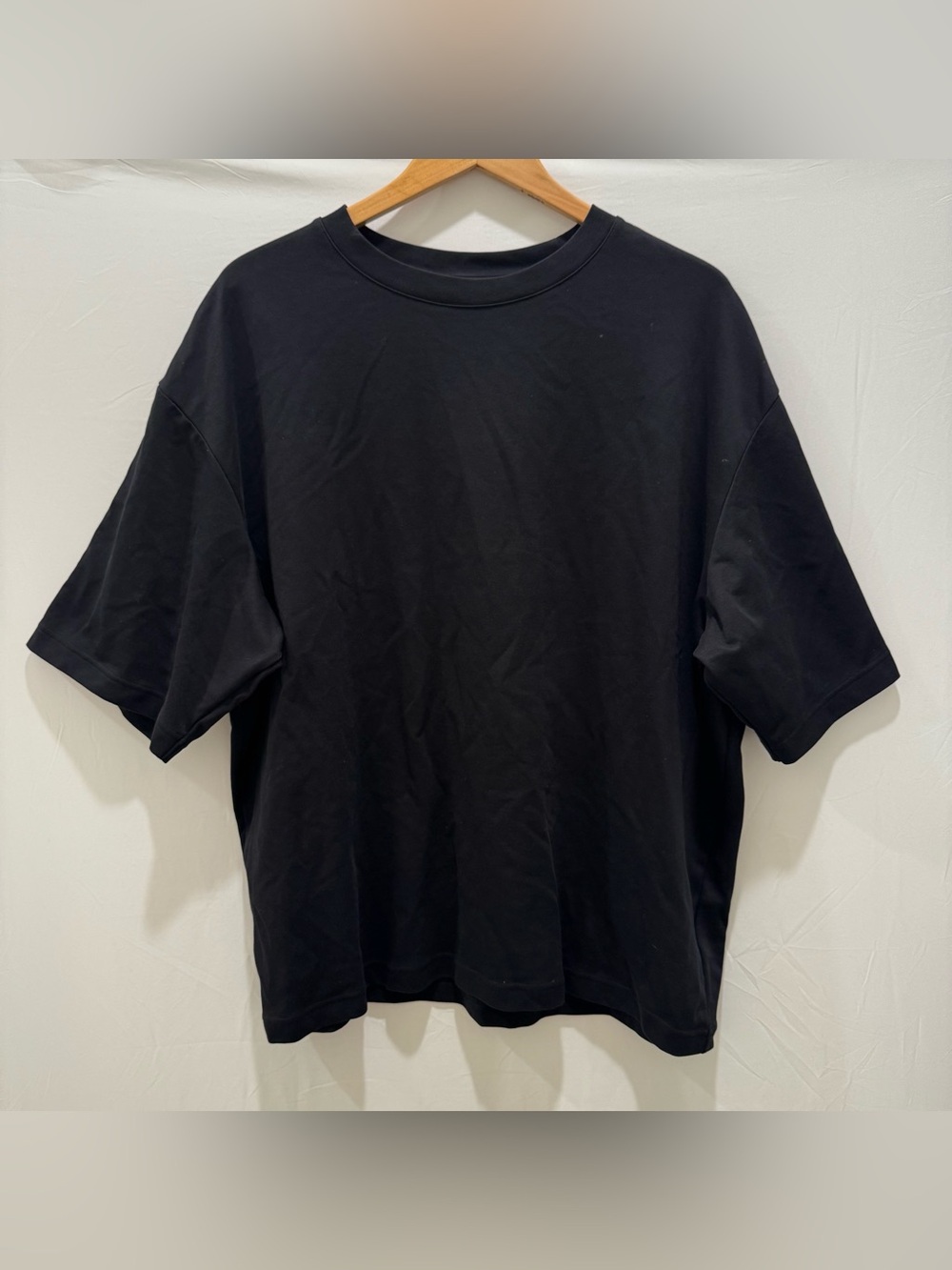 Men's Black Crewneck Short Sleeve T-Shirt Uniqlo U Airism XXL